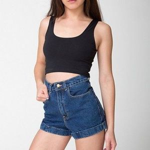 American Apparel Cotton Spandex Crop Tank